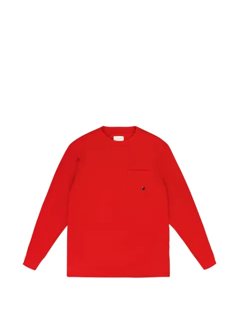 Aimé Leon Dore logo-embroidered pocket T-shirt Red SS22CT019