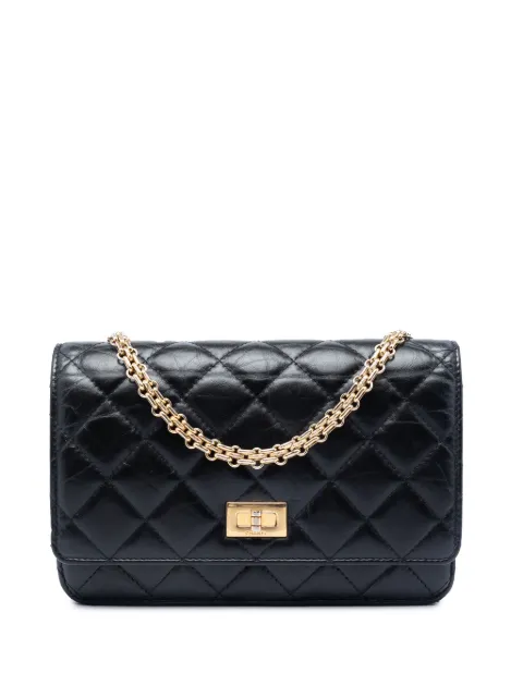 CHANEL Pre-Owned 2019 Quilted Aged Calfskin Reissue 2.55 Wallet on Chain crossbody bag Black 53Y1ADFCAF45MWGK