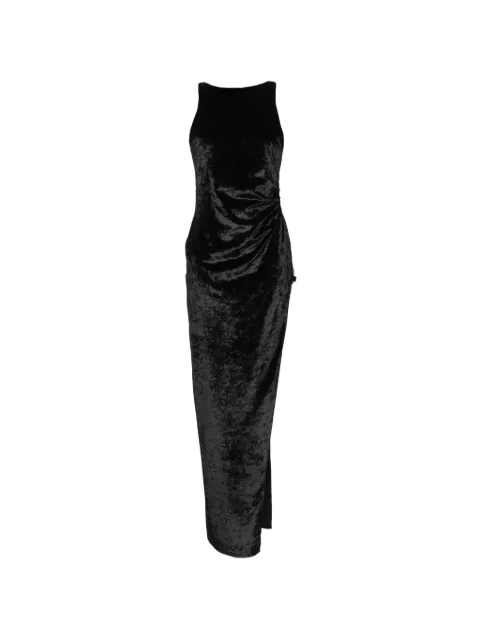 DONDUP ruched ring-detail maxi dress Black DA572VS0040DXXX