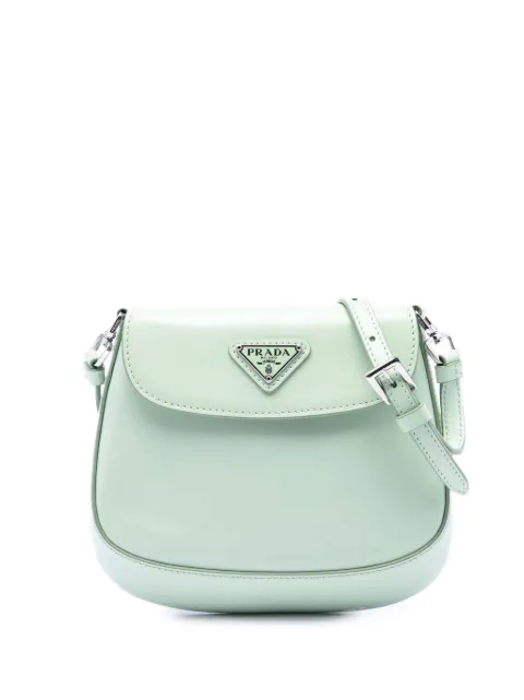 Prada Pre-Owned 2000-2013 Mini Brushed Leather Cleo Bag crossbody bag Green YWISQTIY4A1IHUWU