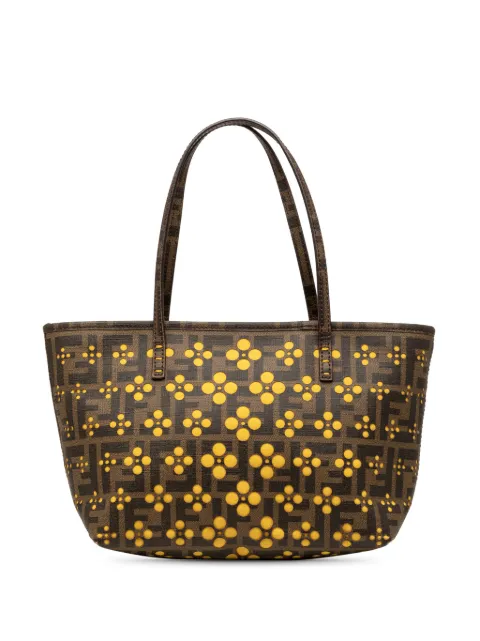Fendi Pre-Owned 2010-2026 Small Perforated Zucca Spalmati Roll tote bag Brown SFFL9KFAYCPJLZUD