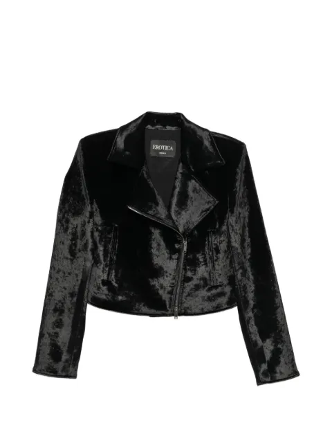 DONDUP zip-up biker jacket Black DJ854DDVS0040D