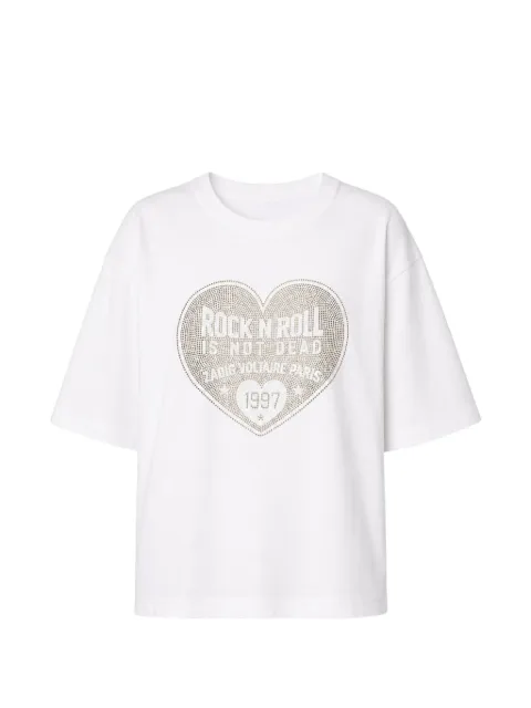 Zadig&Voltaire Taida heart-print T-shirt White JWTS02922
