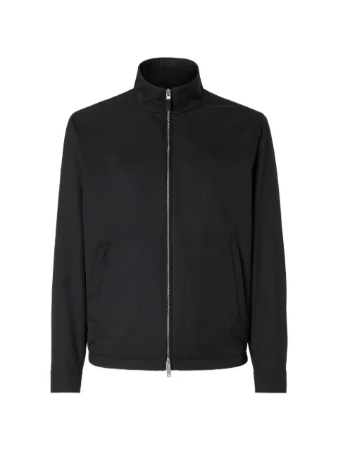 Zegna black microfiber Motorin 100cc blouson Black E7TC5A47157