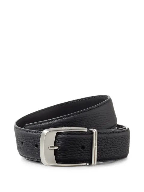Zegna black leather belt Black LHCVHB129AZ