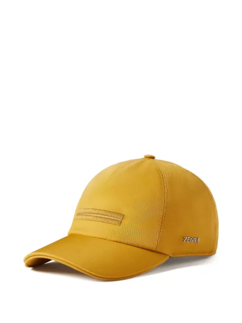 Zegna yellow microfiber Motorin baseball cap Yellow Z4I07HA4B2A