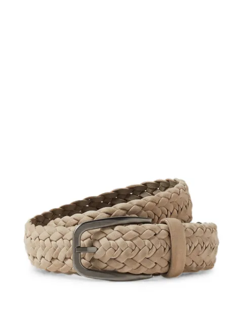 Zegna light-taupe nubuck belt Neutrals LHTPFB021SZ