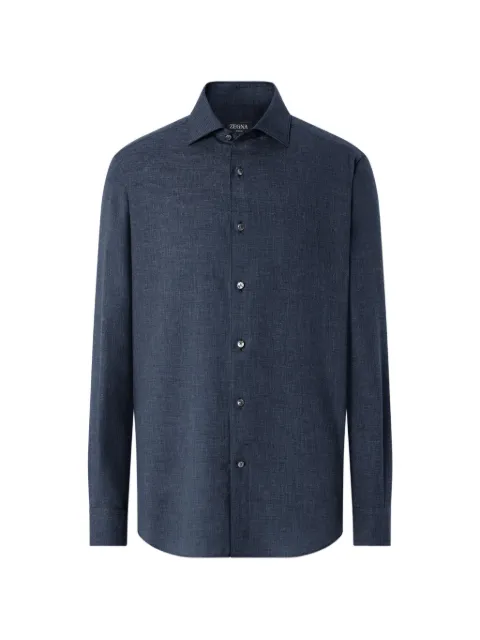 Zegna navy blue Cashco shirt Blue E8X44A4SRF5B