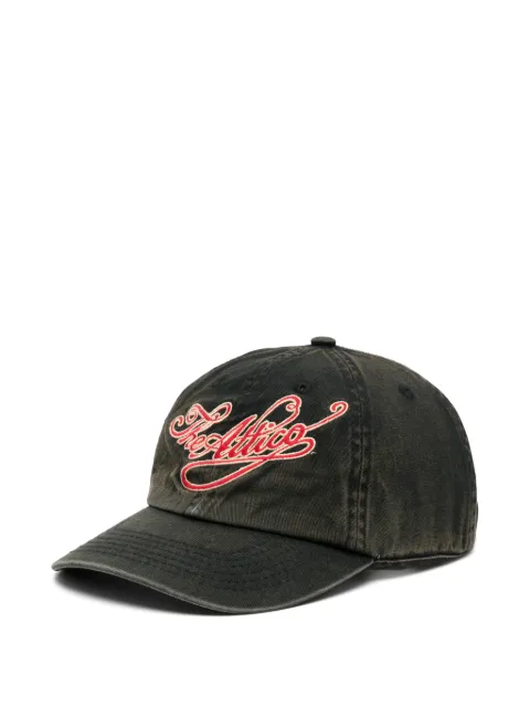 The Attico logo-embroidered cap Black 261WAC00041CCC131TA
