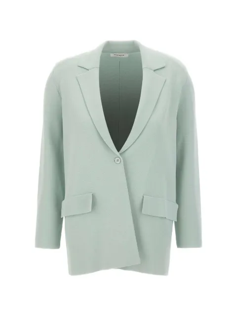 Kangra single-breasted Milano-stitch blazer Blue 194057