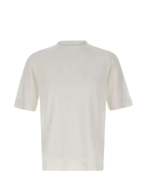 Filippo De Laurentiis mock-neck cotton T-shirt Neutrals TS0MCOVCR14R