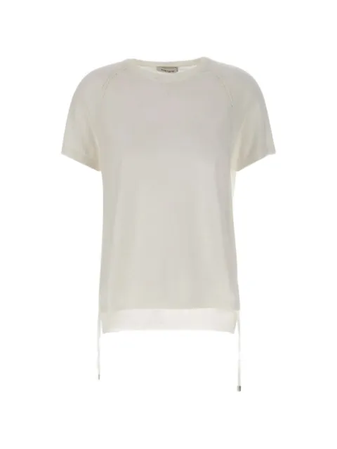 Kangra strap-detail raglan-sleeve T-shirt Neutrals 150521