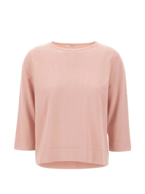 Kangra ribbed-trim crew-neck sweater Pink 150201178
