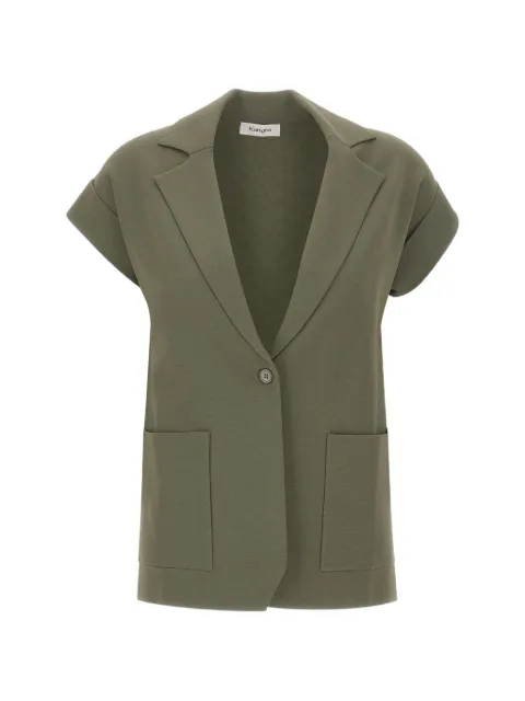 Kangra knitted short-sleeves blazer Green 194107188
