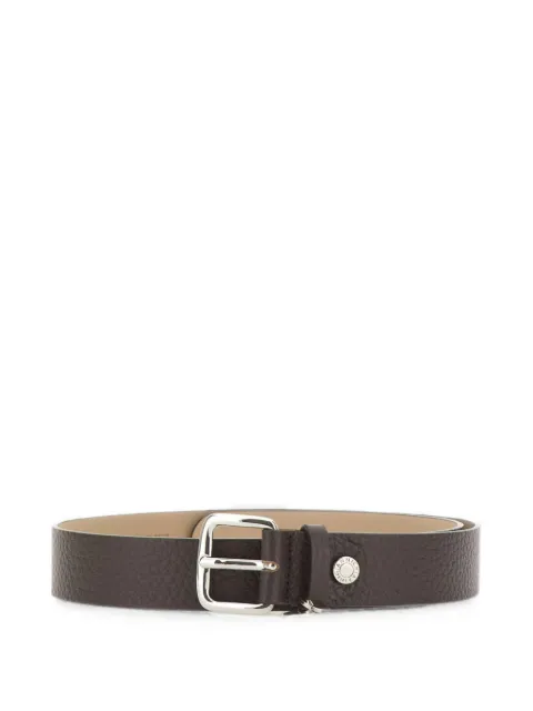 GIANNI CHIARINI logo-charm grained-leather belt Brown CNK00964RNGESPRESSO