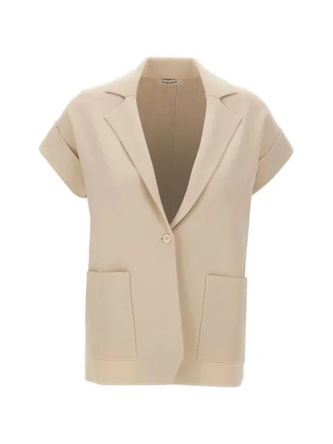 Kangra knitted rolled-sleeve blazer Neutrals 194107236