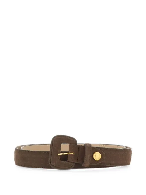 GIANNI CHIARINI suede buckle belt Brown CNK00973CMESPRESSO