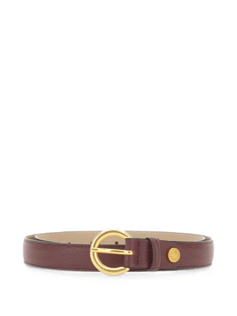 GIANNI CHIARINI hammered-leather padded belt Brown CNK00957GRNANTIQUERUBY