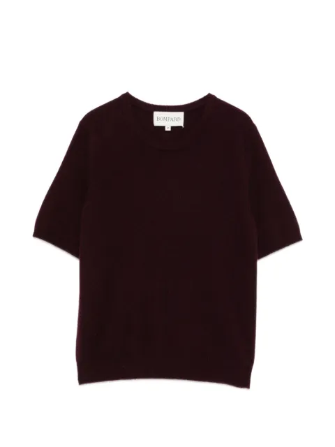 BOMPARD short-sleeve crew-neck jumper Purple MO15N