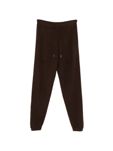 BOMPARD carrot-cut cashmere track pants Brown MO3440
