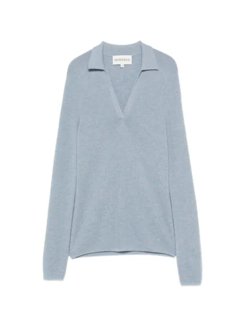 BOMPARD fine-knit long-sleeve jumper Blue MO3628