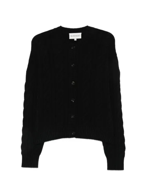BOMPARD cable-knit cashmere cardigan Black MO4140