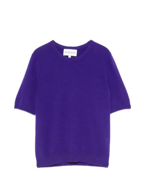 BOMPARD short-sleeved cashmere top Purple MO15N