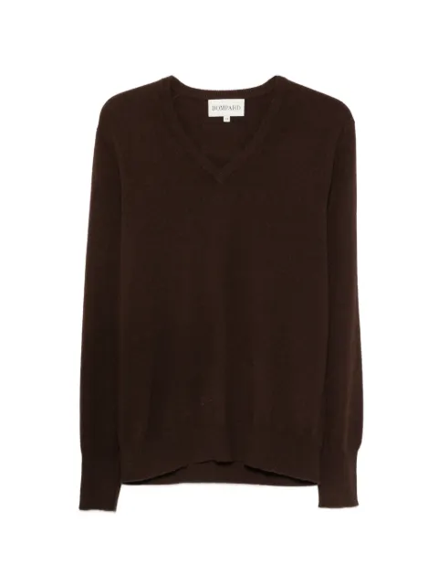 BOMPARD V-neck cashmere knit Brown MO4N