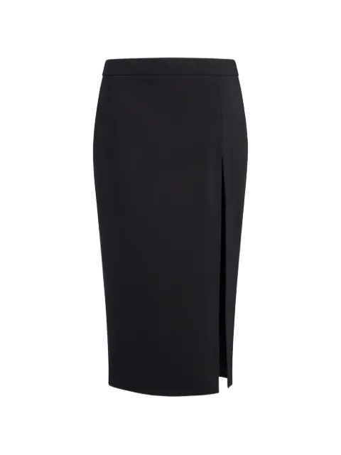 DONDUP front-slit pencil midi skirt Black G648TS0009D999