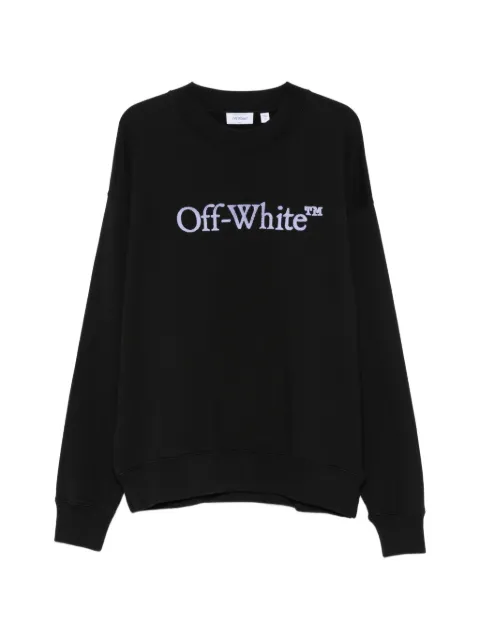Off-White logo-embroidered sweatshirt Black 44MBA054F26F00