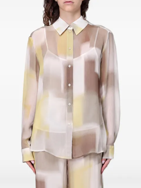 Emporio Armani abstract-print shirt Neutrals XW001966AF21554F1060