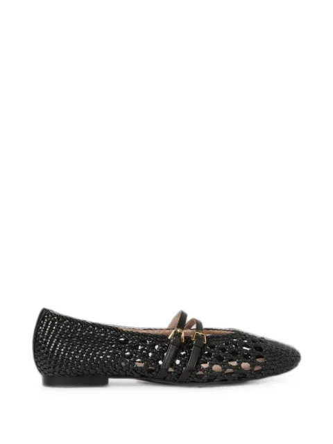 Coccinelle Risako woven-design ballet flats Black E4U7P190101