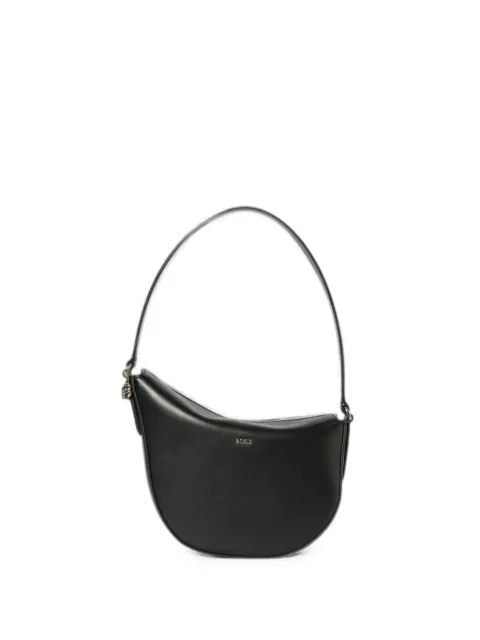 BOSS logo-plaque hobo handbag Black 50558008