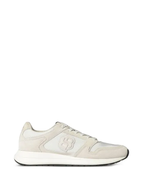 BOSS suede-panelled mesh sneakers Neutrals 50554612