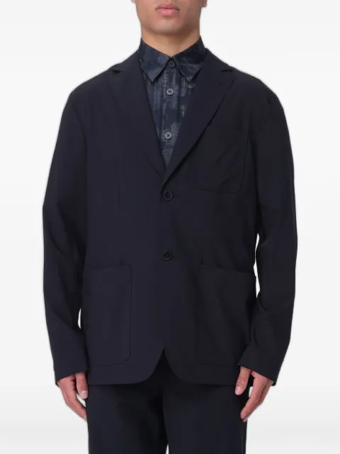 Armani Exchange single-breasted blazer Blue XM002079AF22403
