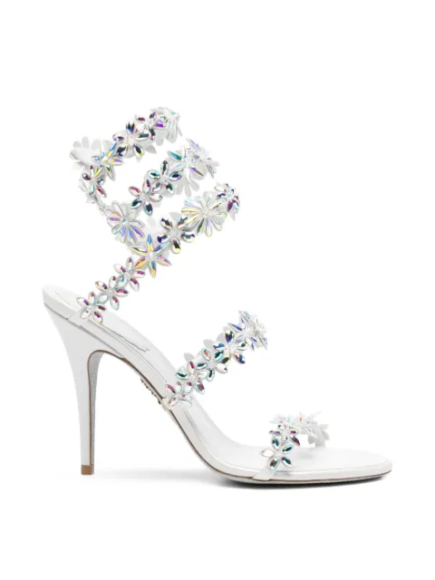 René Caovilla Eva floral-embellished sandals White C12691100RN01X853