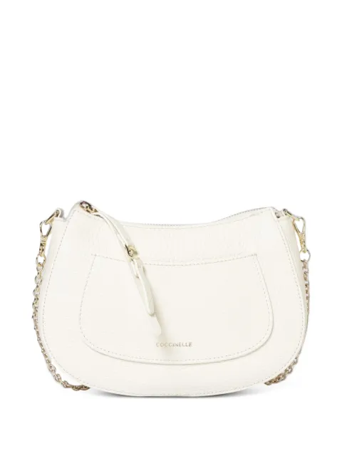 Coccinelle C-Easy grained leather shoulder bag Neutrals E5SHA550101