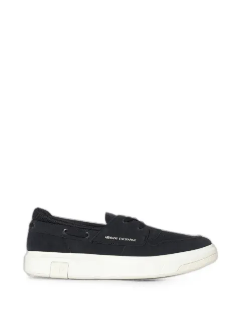 Armani Exchange suede boat shoes Blue XM002686AF17369