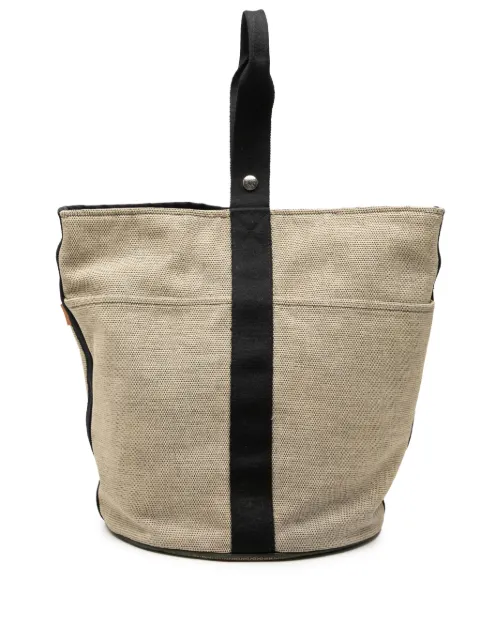 Hermès Pre-Owned 2010-2026 Toile Saxo GM bucket bag Neutrals U66035IYP72KTSZ7