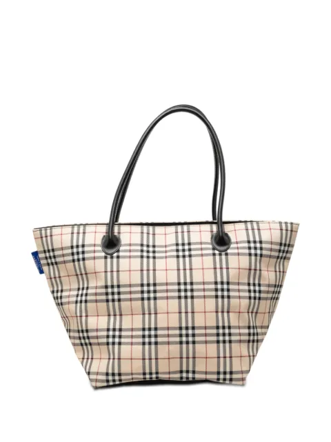 Burberry Pre-Owned 2000-2017 House Check Canvas tote bag Neutrals C3JBAVOF7RYL1CQ3