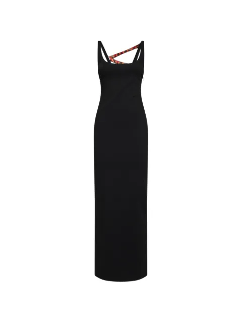 PUCCI printed-strap open-back maxi dress Black 6HRI156H601A21