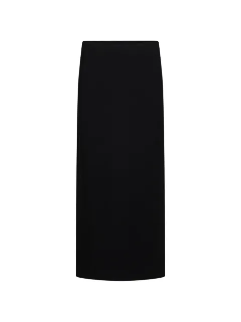 KHAITE slit-detail panelled maxi skirt Black 41924231