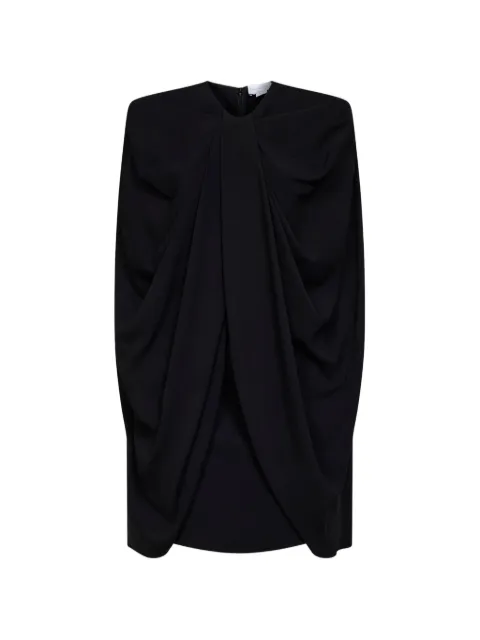 Stella McCartney cape-style pleated mini dress Black 6A07033IU303
