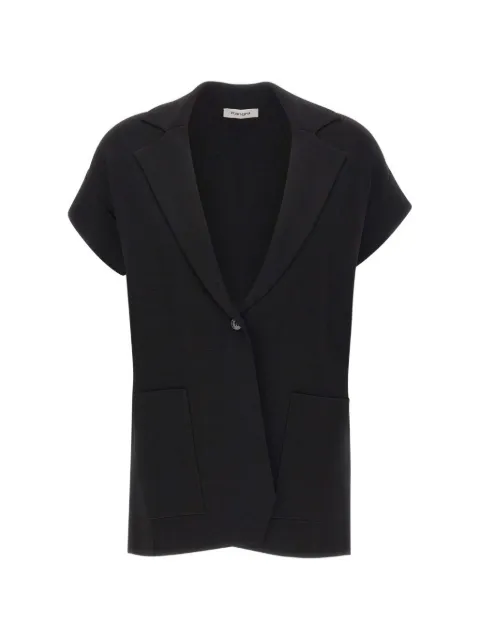 Kangra short-sleeve knitted blazer Black 194107