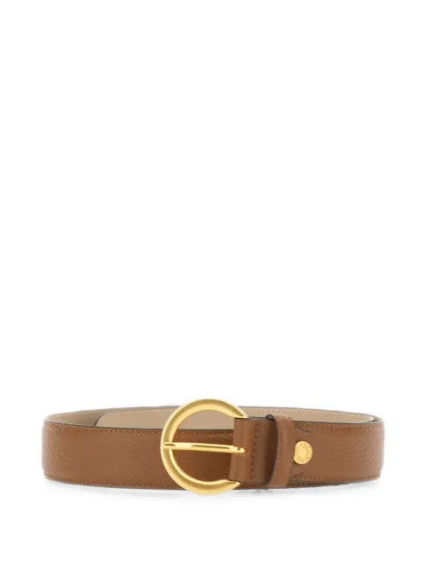 GIANNI CHIARINI logo-engraved leather belt Brown CNK00958