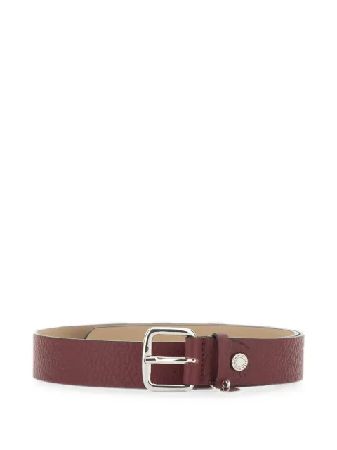 GIANNI CHIARINI logo-engraved leather belt Red CNK00964