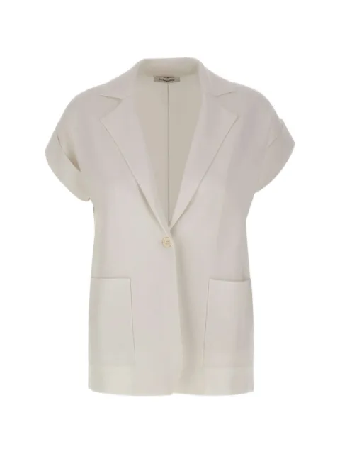 Kangra short-sleeved tailored waistcoat White 194107
