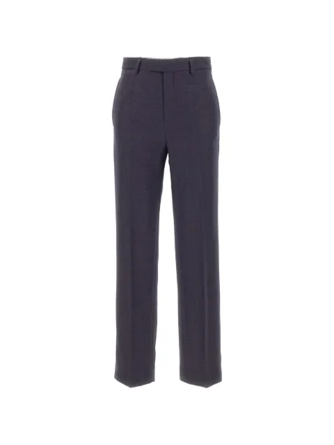 MM6 Maison Margiela fringed virgin-wool trousers Grey S52KA0566M35466