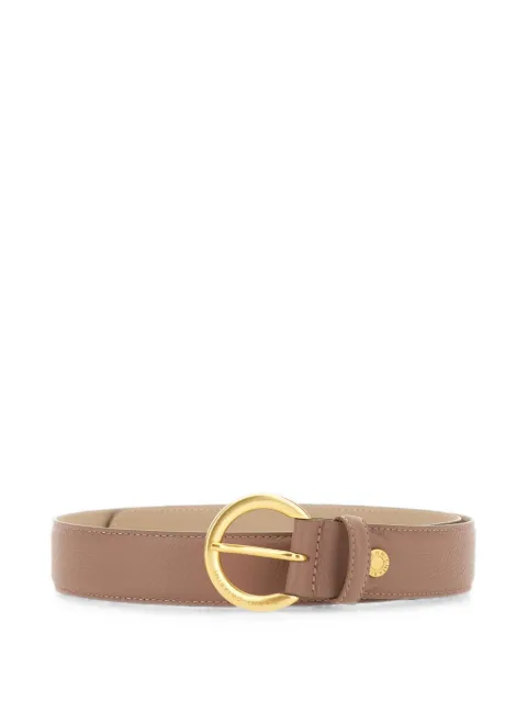 GIANNI CHIARINI logo-engraved leather belt Neutrals CNK00958