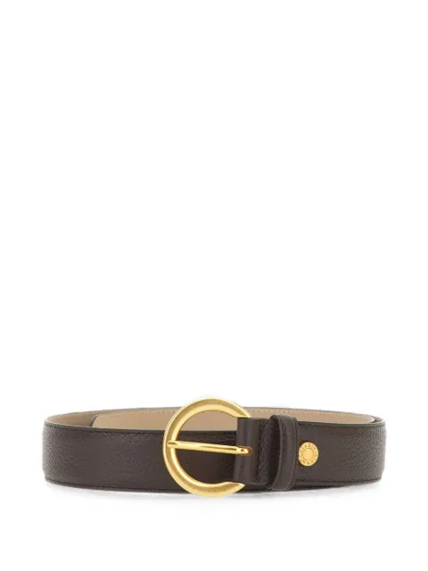 GIANNI CHIARINI hammered-calf leather padded belt Brown CNK00958GRNESPRESSO